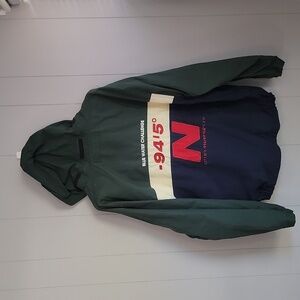 Vintage Nautica Mens Jacket XL Hooded Green Reversible Long Sleeve